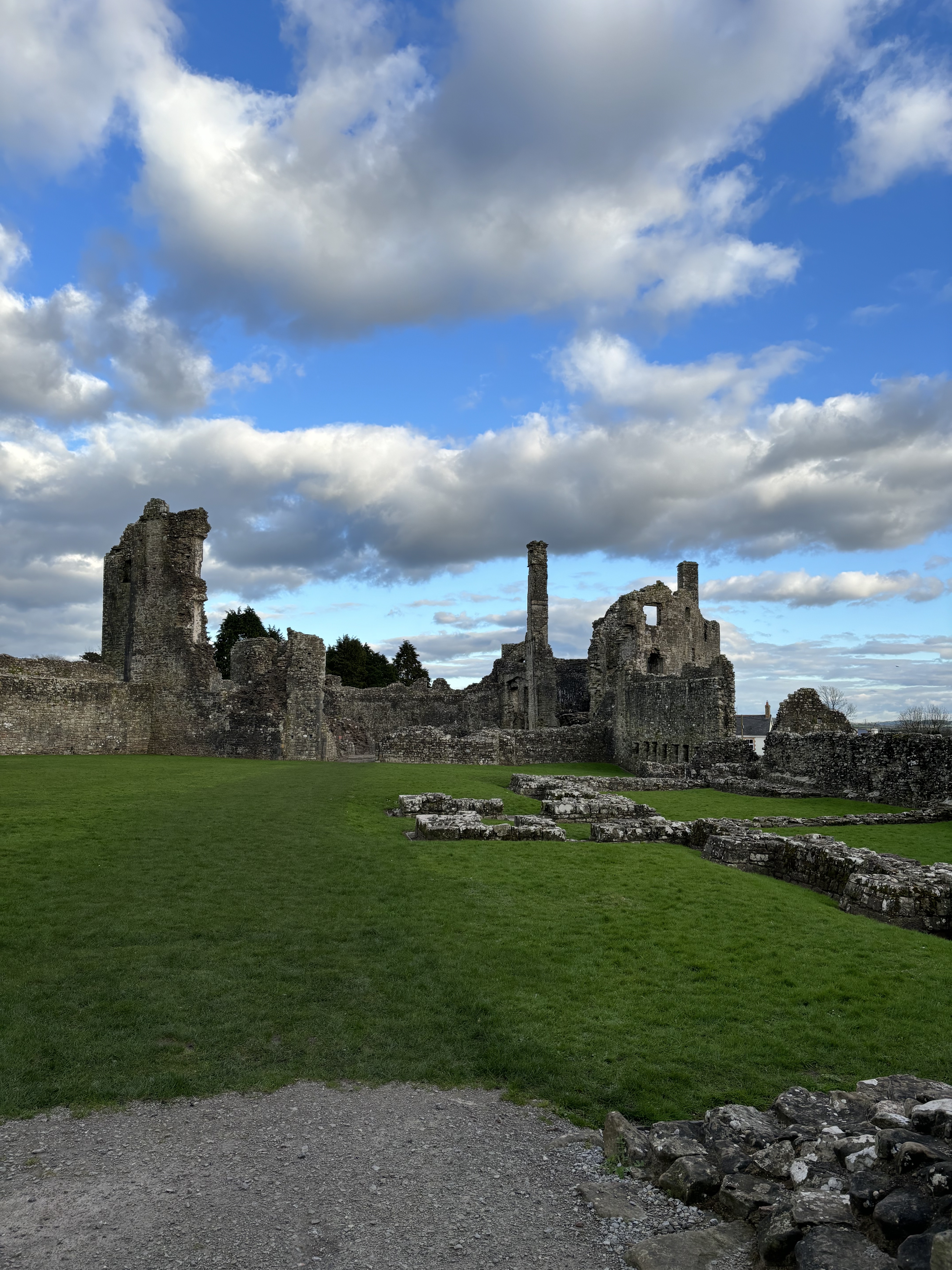 The bailey at Coity Castle on the Glamorgan History Walks and Talks